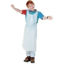 BAUMGARTENS BAU 64620 - Baumgartens Kids Disposable Apron - Polyethylene - White - 1
