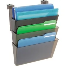 DEFLECTO DEF 73502RT - Deflecto Stackable DocuPocket set for partition walls - 3 Po