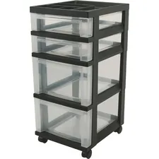IRIS IRS 116827 - IRIS Mini Storage Cart - 4 Drawer - 4 Casters - Plastic - x 