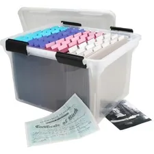 IRIS IRS 110600 - Iris Weathertight Clear File Box - External Dimensions: 17.9