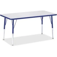 JONTI-CRAFT, INC. JNT 6403JCA003 - Jonti-Craft Berries Adult Height Color Edge Rectangle Table 