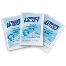 GOJO GOJ 90261M - PURELL Cottony Soft Hand Sanitizing Wipes - White, Blue - Co
