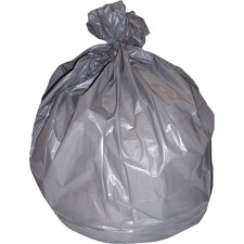 Heritage Bag Company HER H8046SG - Heritage Super Heavy Gray LLD Can Liners - 45 gal - 40 Width