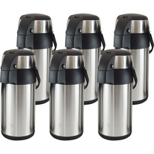 Genuine Joe GJO 11961CT - Joe High Capacity Vacuum Airpot - 3.2 quart (3 L) - Stainles