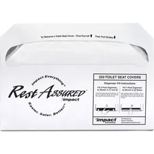Genuine Joe GJO 85125 - Joe Toilet Seat Covers - Half-fold - For Public Toilet - 250