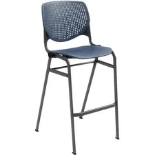 KFI Seating KFI BR2300P03 - KFI Barstool with Polypropylene Seat and Back - Navy Polypro