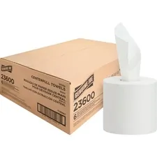 Genuine Joe GJO 23600 - Joe Centerpull Paper Towels - 2 Ply - 600 SheetsRoll - White