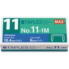 MAX Co LTD MXB NO111M - MAX No. 11-1M Staples - 50 Per Strip - 1564 Leg - 717 Crown 