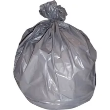 Heritage Bag Company HER H7658SG - Heritage Super Heavy Gray LLD Can Liners - 60 gal - 38 Width