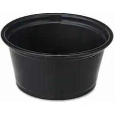 Genuine Joe GJO 19066 - Joe 2 oz. Portion Cups - 2 fl oz - 2500  Carton - Black - Po