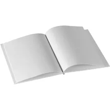 Ashley Productions Inc ASH 10700BD - Ashley Hardcover Blank Book - 28 Pages - Plain - 6 x 8 - Whi