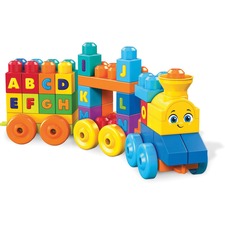 MEGA BRANDS MBL FWK22 - Mega Bloks ABC Musical Train - Skill Learning: Word, Listeni