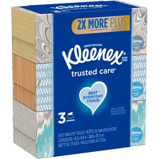 KIMBERLY CLARK KCC 50219CT - Kleenex Trusted Care Tissues - 2 Ply - 8.20 x 8.40 - White -