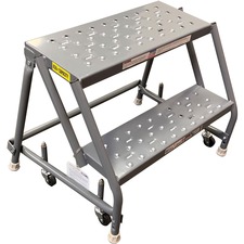 Louisville Ladder Inc DAD GSW2402 - Louisville 2-step Steel Warehouse Ladder - 2 Step - 450 lb L