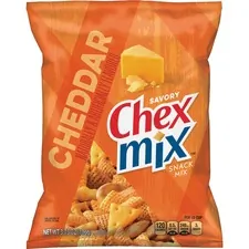 GENERAL MILLS GNM SN14839 - Chex Mix Cheddar Snack Mix - Cheddar Cheese, Corn, Wheat - 3