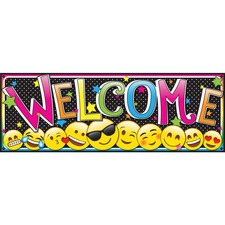 Ashley Productions Inc ASH 11310 - Ashley Magnetic Emoji Welcome Banner - 6 Width x 0.1 Height 