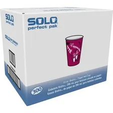 Dart Container Corporation SCC OF10BI0041 - Solo Single Sided Paper Hot Cups - 10 fl oz - 300  Carton - 