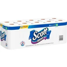KIMBERLY CLARK KCC 20032CT - Scott 1000 Sheets Per Roll Toilet Paper - 1 Ply - 1000 Sheet