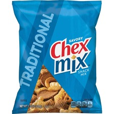 GENERAL MILLS GNM SN14858 - Chex Mix Traditional Snack Mix - Corn, Wheat - 3.75 oz - 8  