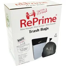 Heritage Bag Company HER H5645TKRC1CT - Heritage Accufit RePrime Trash Bags - 23 gal - 28 Width x 45