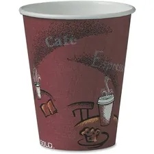 Dart Container Corporation SCC 378SI0041CT - Solo Bistro Design Disposable Paper Cups - 8 fl oz - 1000  C