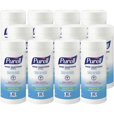 GOJO GOJ 903012CT - PURELL Alcohol Formula Hand Sanitizing Wipes - White - Pre-m