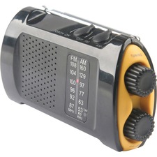 FIRST AID ONLY, INC. FAO 90423 - First Aid Only Portable AMFMTV Crank Radio - Wireless - 3 x 