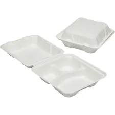 National Industries For the Blind 7350016646905 - SKILCRAFT 3-Compartment Hinged Lid Tray - - Wood Pulp - Micr