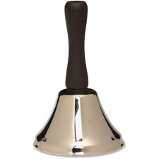 Ashley Productions Inc ASH 10050 - Ashley Prod. Hand Bell - - Steel, Metal - Silver Color