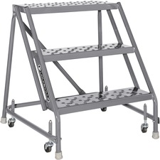 Louisville Ladder Inc DAD GSW2403 - Louisville 3-step Steel Warehouse Ladder - 3 Step - 450 lb L