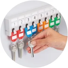 Carl Manufacturing USA CUI 81020 - CARL Split Ring Key Tags - 3 Length x 3 Width - Ring Fastene