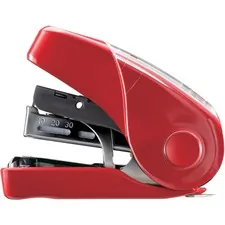 MAX Co LTD MXB HD10FL3RD - MAX Flat Clinch Mini Stapler - 25 Sheets Capacity - Red
