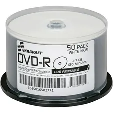 National Industries For the Blind 7045016582771 - SKILCRAFT DVD Recordable Media - DVD-R - 16x - 4.70 GB - 50 
