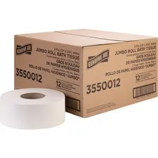 Genuine Joe GJO 3550012 - Joe Jumbo Jr Dispenser Bath Tissue Roll - 2 Ply - 3.30 x 500