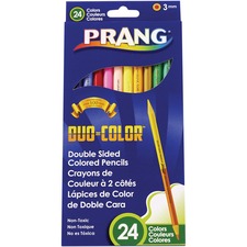 DIXON TICONDEROGA CO. DIX X22112 - Prang Duo-Color Double Sided Colored Pencils - 3 mm Lead Dia