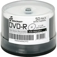 National Industries For the Blind 7045016582772 - SKILCRAFT DVD Recordable Media - DVD-R - 16x - 4.70 GB - 50 