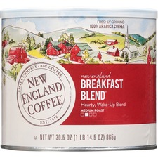 NEW ENGLAND COFFEE COMPANY NCF 60060 - New England Breakfast Blend Ground Coffee - Breakfast Blend,