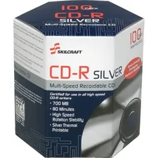 National Industries For the Blind 7045016582773 - SKILCRAFT CD Recordable Media - CD-R - 52x - 700 MB - 100 Pa