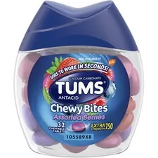 GlaxoSmithKline plc GKC 49180 - TUMS Chewy Bites Chewable Antacid Tablets - For Acid Indiges