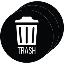 HLS Commercial HLC HLSKERTRASH3 - HLS Commercial Refuse Bin Icon Sticker - Compost - 110 Heigh