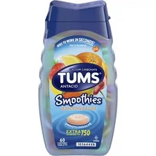 GlaxoSmithKline plc GKC 39287 - TUMS Smoothies Extra Strength Antacid Chewable Tablet - For 