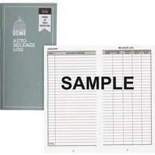 Dome Enterprises DOM 770 - Dome Auto Mileage Log - 32 Sheet(s) - 3 14 x 6 14 Sheet Size