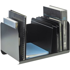 MMF Industries MMF 26413BRBLA - MMF Adjustable Dividers Book Rack - 6 Compartment(s) - 8.9 H