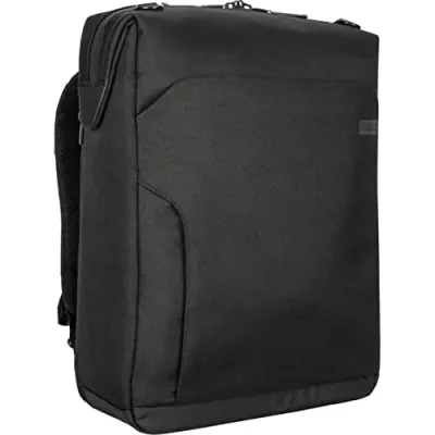 Targus TBB609GL - 15 - 16 WORK+ CONVERTIBLE DAYPACK - BLACK - SPACIOUS LAPTOP 