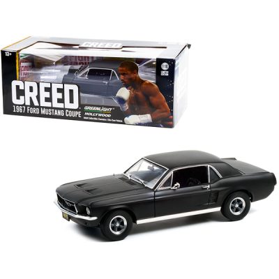Greenlight 13611 - 1967 Ford Mustang Coupe Matt Black (Adonis Creeds) Creed (20