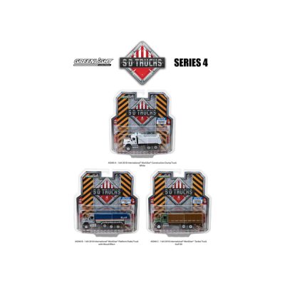 Greenlight 45040A - 2018 International WorkStar Platform Stake Truck with Wood E