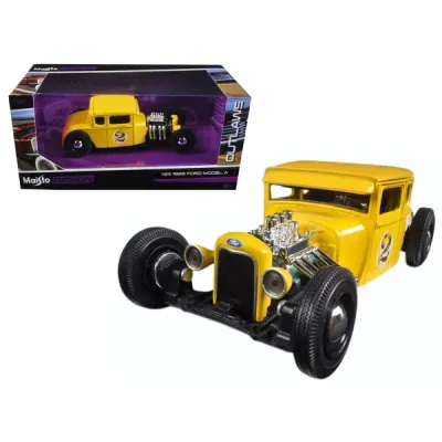 Maisto 31354grn - 1:24 Scale 1929 Ford Model A Yellow 2 Diecast Car