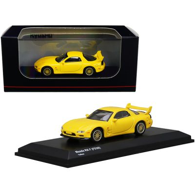 Kyosho KS07033R7Y - Mazda RX-7 (FD3S) RHD (Right Hand Drive) Yellow with Gold Wh