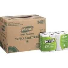 Marcal Manufacturing LLC MRC 16466CT - Marcal 100% Recycled, Soft & Absorbent Bathroom Tissue - 2 P
