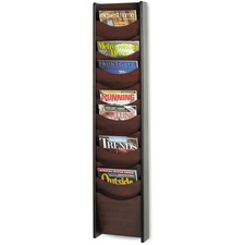 SAFCO PRODUCTS SAF 4331MH - Safco 12-Pocket Wood Magazine Rack - 12 Pocket(s) - 48 Heigh